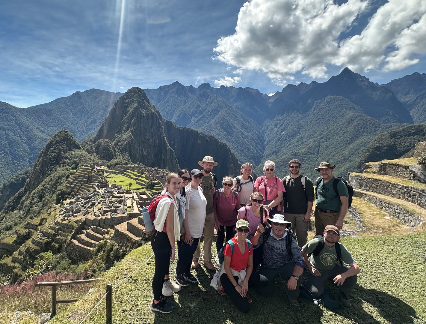 Dr. Adam Gray and a medical mission group from Melbourne First Baptist Church enjoys a sightseeing trip to Machu Picchu