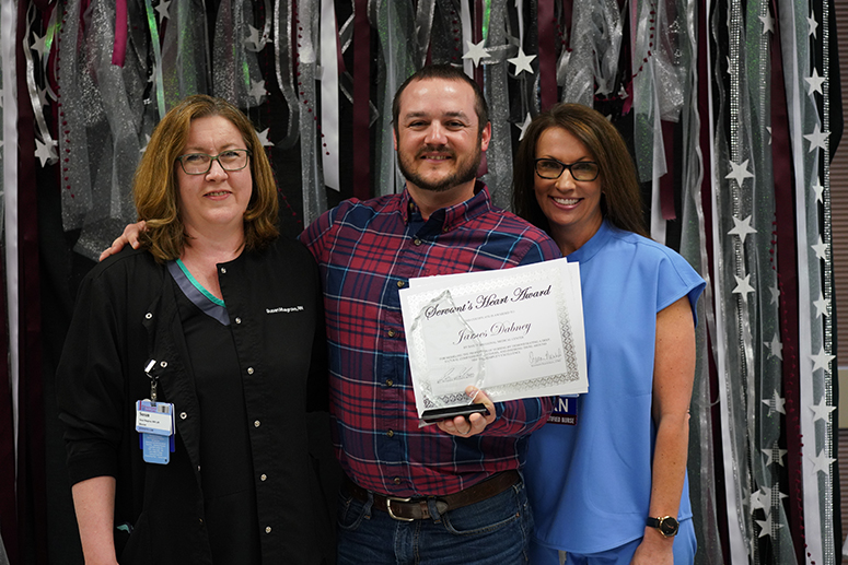 James Dabney, RN Holding Award 